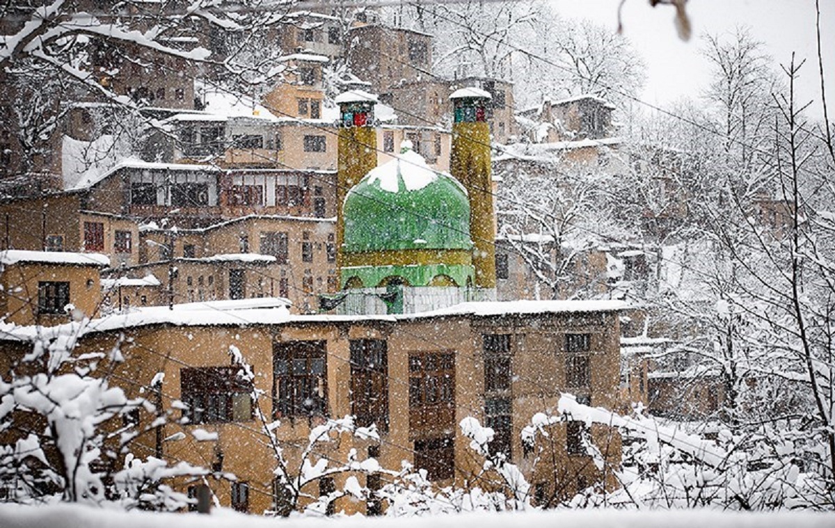 بارش برف در ماسوله  +عکس