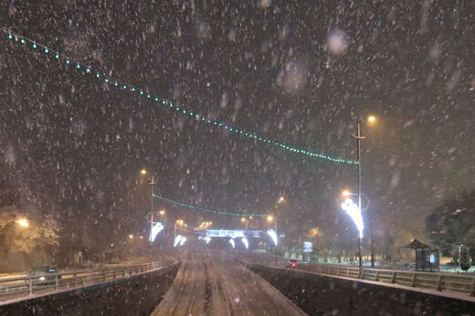 بارش برف زمستانی در شمیرانات تهران