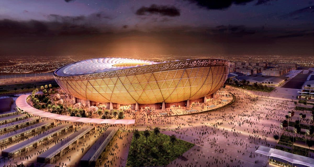 ورزشگاه فینال جام جهانی قطر افتتاح شد + عکس