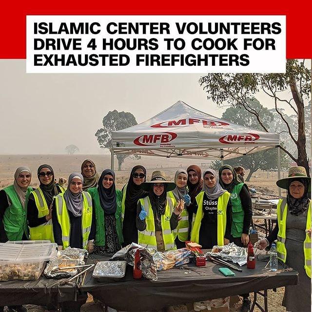 کمک زنان مسلمان در سانحه آتش‌سوزی استرالیا