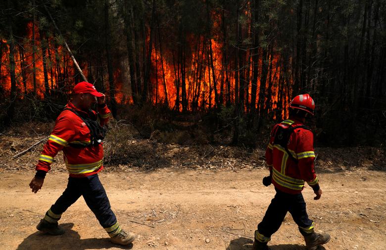 تلاش برای مهار آتش‌سوزی‌ها در پرتغال +تصاویر