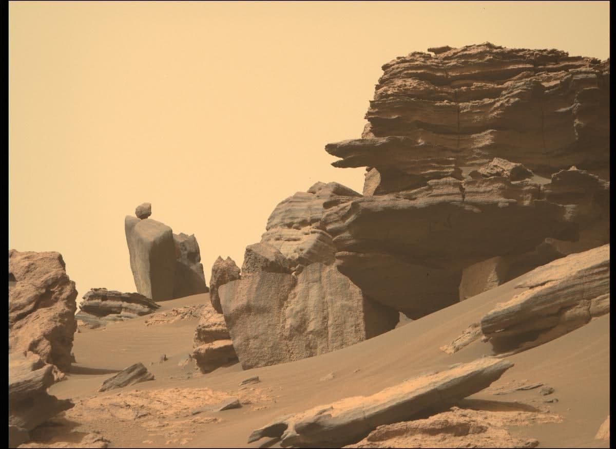 تصویر جدید و شگفت انگیز از صخره های مریخ