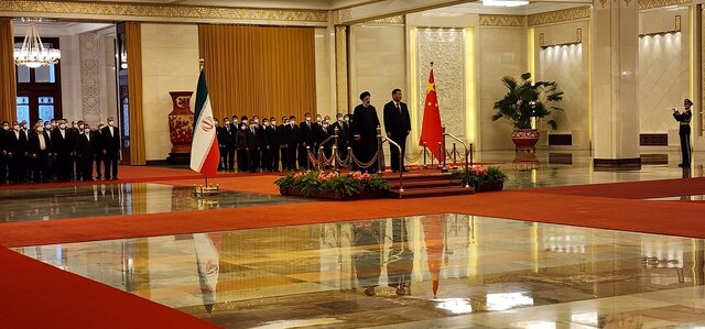 استقبال رسمی رییس جمهور چین از رییسی / شلیک ۲۱ گلوله توپ به افتخار هیات ایرانی