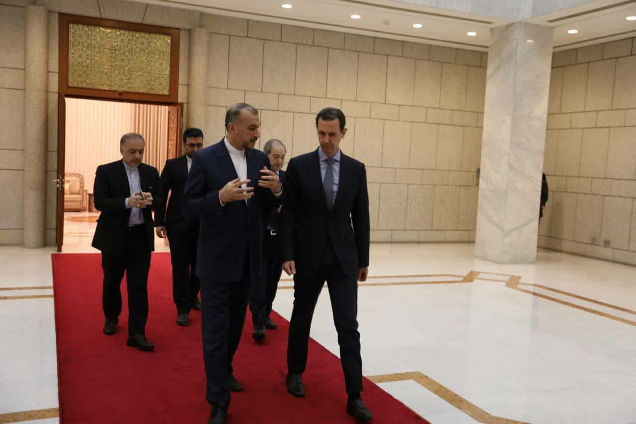 دیدار وزیرخارجه ایران با بشار اسد، رییس جمهوری سوریه + عکس