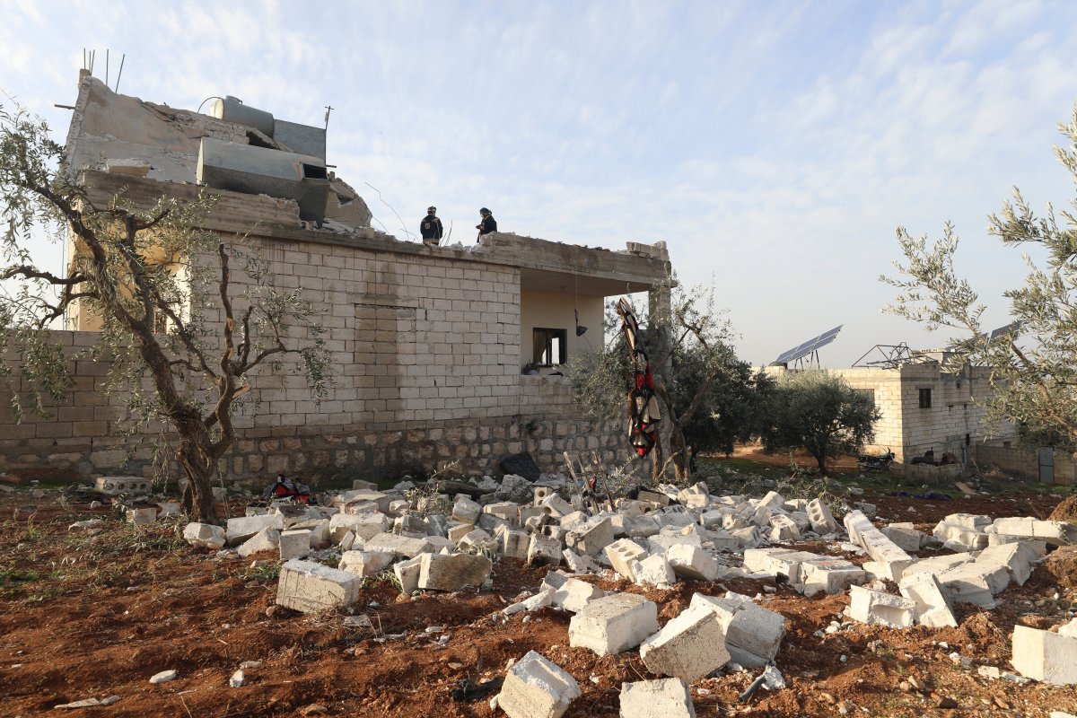 خانه‌ای که رهبر داعش در آن کشته شد + فیلم