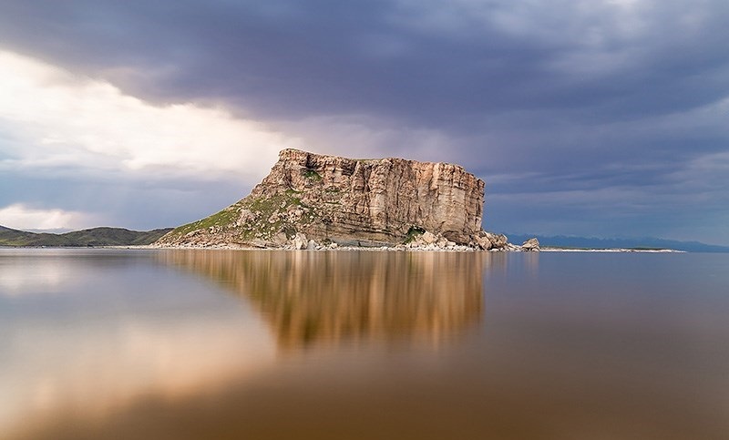 افزایش حجم آب دریاچه ارومیه +تصاویر