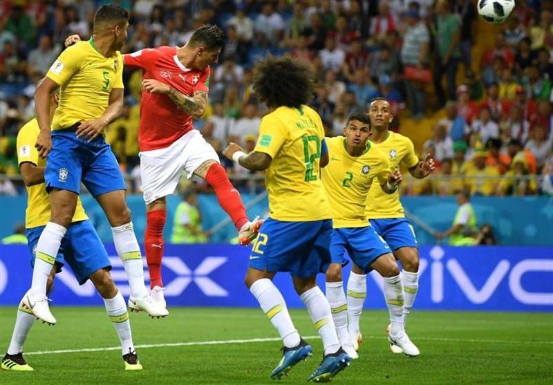 توقف برزیل مقابل سوئیس