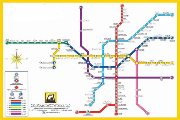 وجود اشکالات فاحش در نقشه های متروی تهران