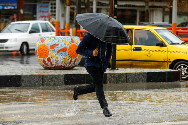 بارش شدید باران در تهران