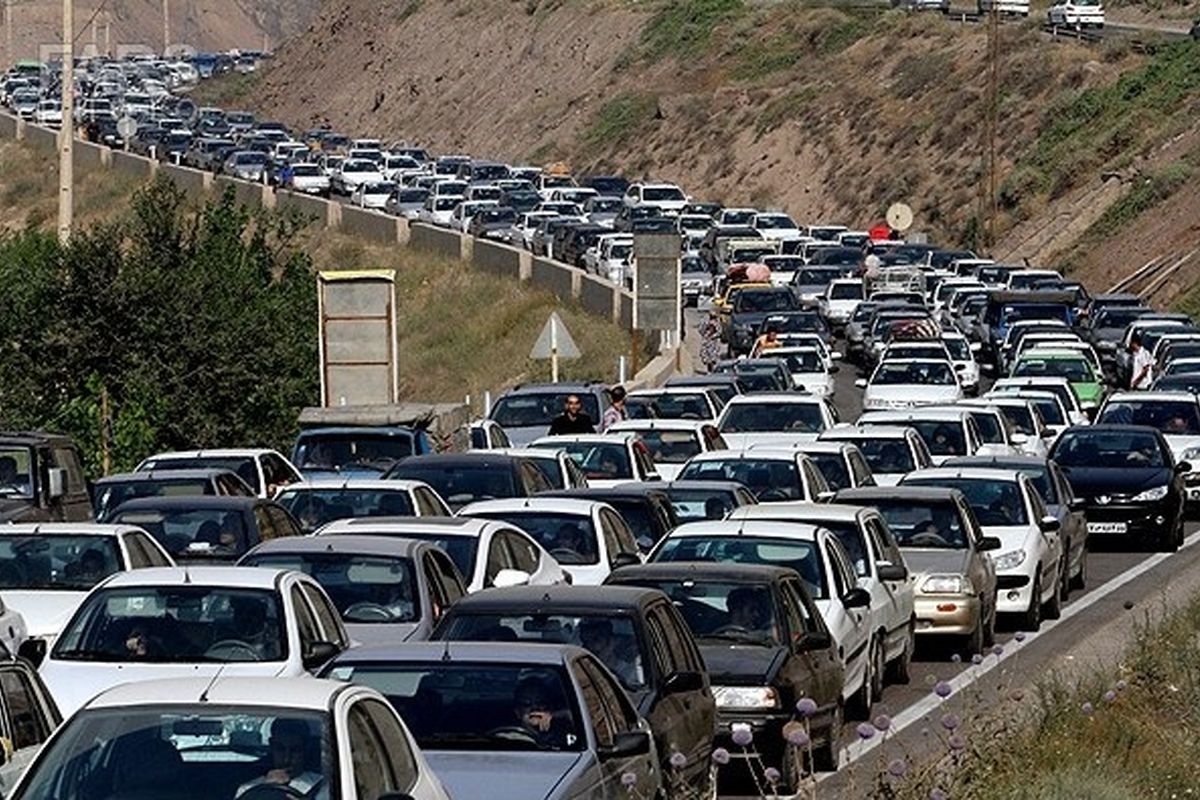 ترافیک سنگین در جاده چالوس / کندوان یک طرفه شد
