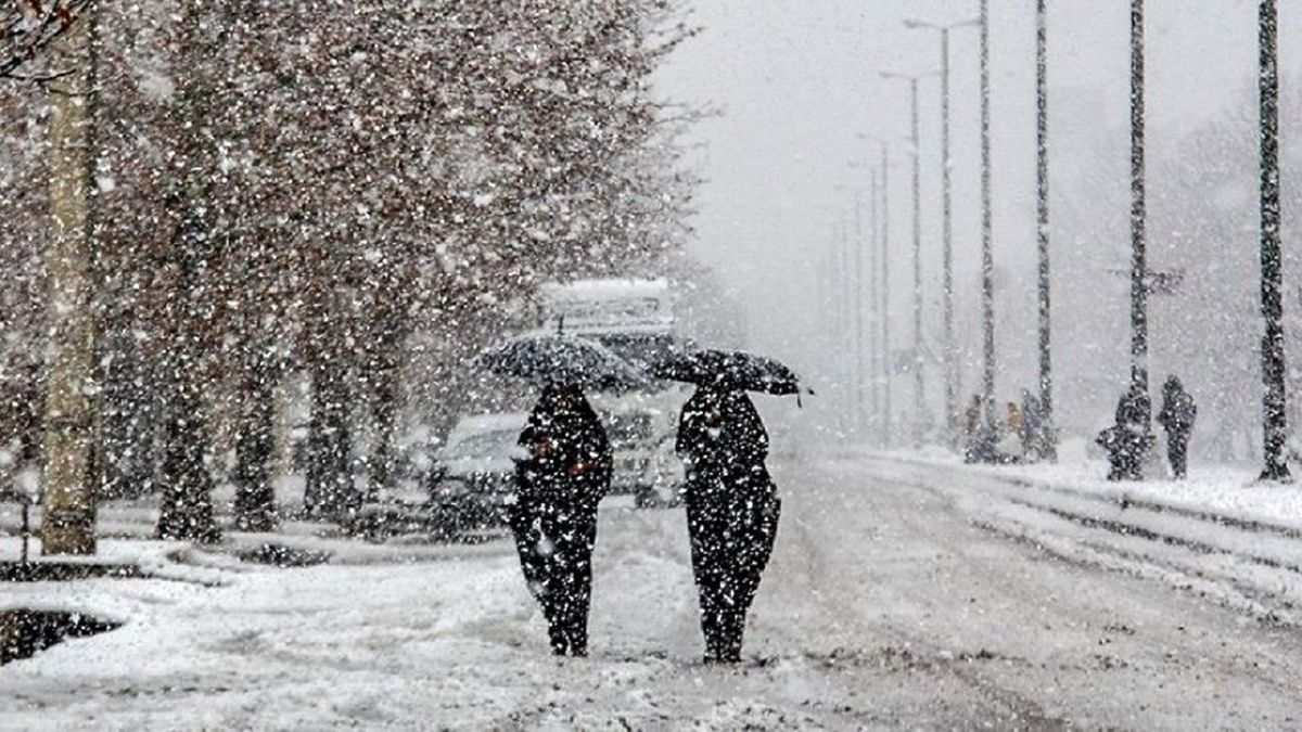 بارش برف تهران را قفل کرد + فیلم