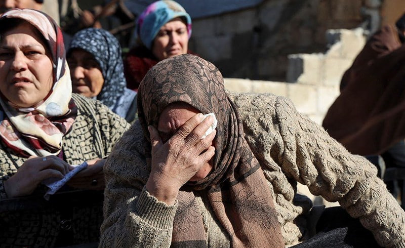 تصاویری دردناک از ویرانی های زلزله سوریه + فیلم