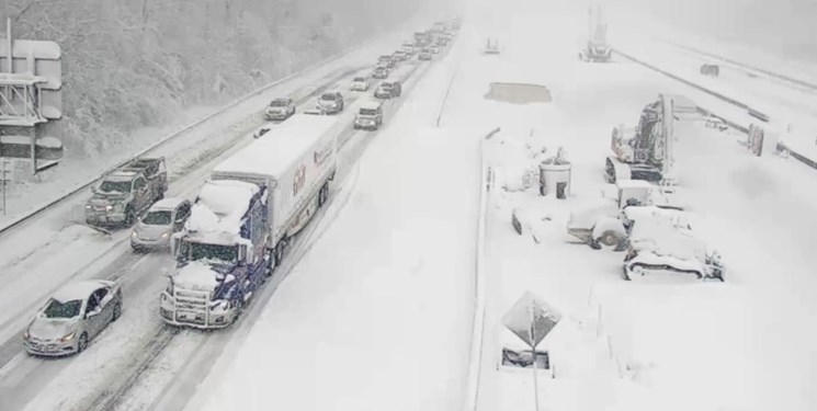 برف، ویرجینیای آمریکا را قفل کرد
