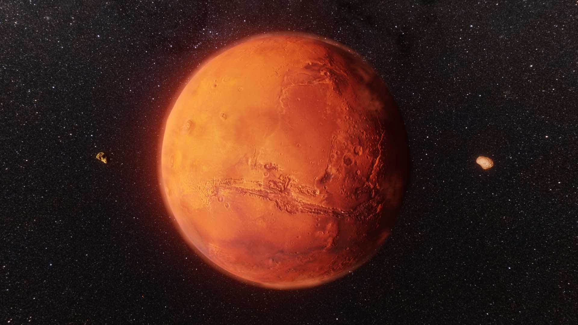لحظه شگفت انگیز و دیده نشده از مریخ + فیلم