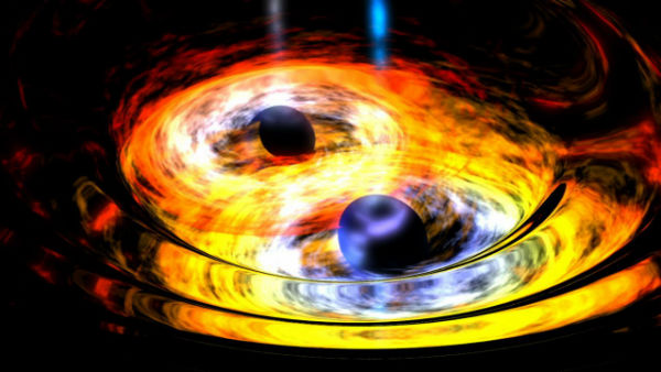 تماشای زنده یک برخورد سهمگین نجومی / برخورد ۲ ابر سیاهچاله در فضا