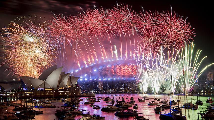 تصاویری از مراسم آغاز سال نو در سیدنی استرالیا