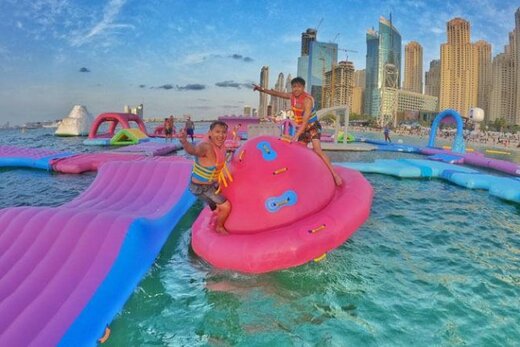 بزرگ ترین پارک آبی بادی جهان در امارات به ثبت رسید + عکس