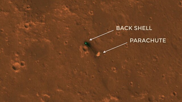 کشف عنکبوت مودار آبی رنگ روی سطح مریخ +عکس