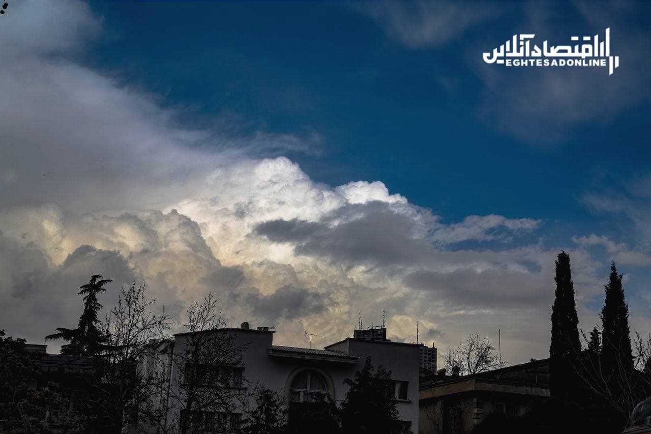 آسمان زیبای تهران + عکس
