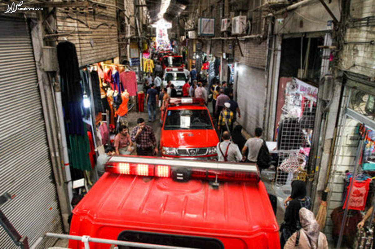 حلال های آتش زا در بازار تهران حادثه آفرید